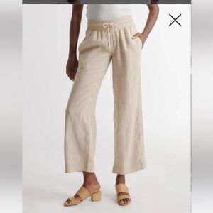 Quince 100% European Linen Wide leg Pants in Driftwood